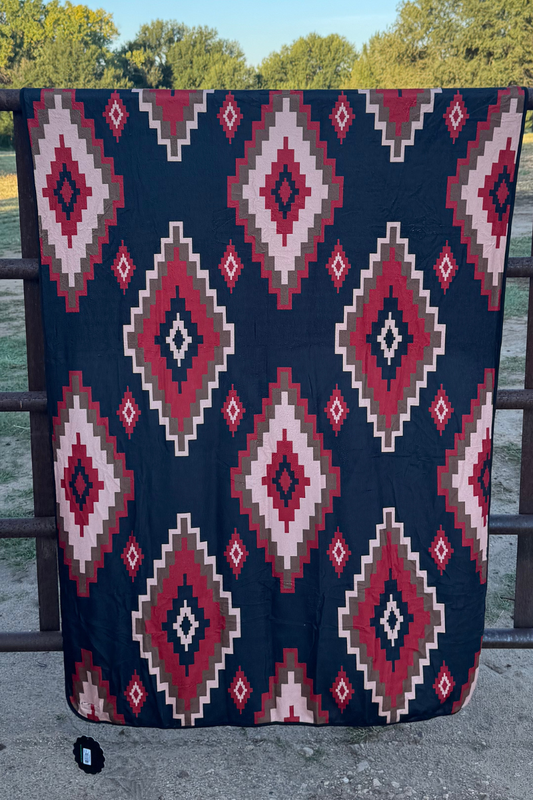 Horse Holly Blanket - Sparkling Cowgirl