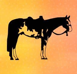 Western Paint Horse Vinyl Decal - Sparkling Cowgirl