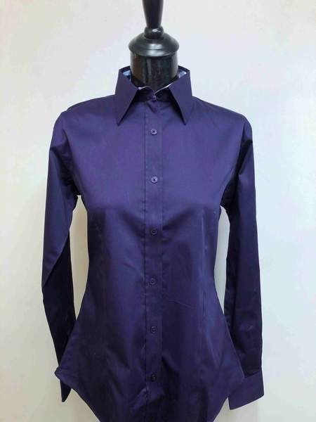 Dark Plum Concealed Zipper Show Shirt - Sparkling Cowgirl