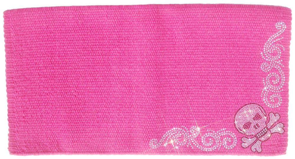 Skull and Crossbones Rhinestone Blanket - Sparkling Cowgirl