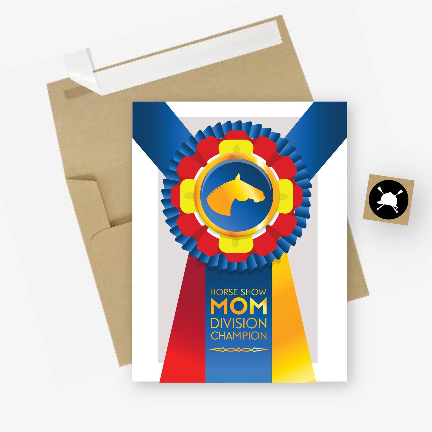 Horse Show Mom Equestrian Horse Greeting Card
