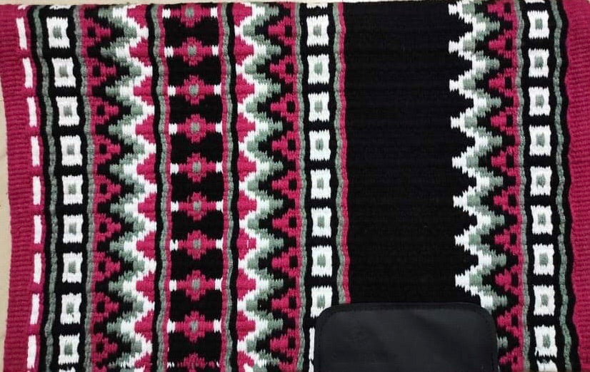 Show Pad 2020 - Burgundy base with black, grey, and white - Sparkling Cowgirl
