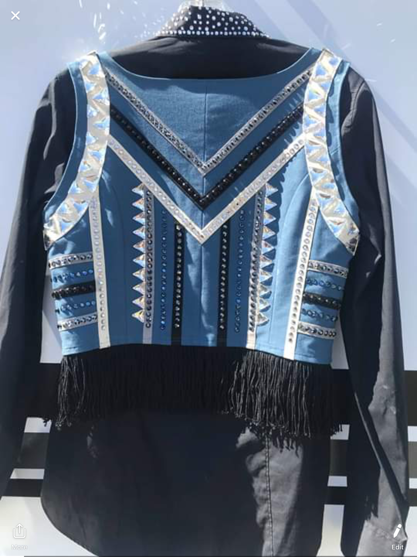 Slate blue Bolero - Sparkling Cowgirl