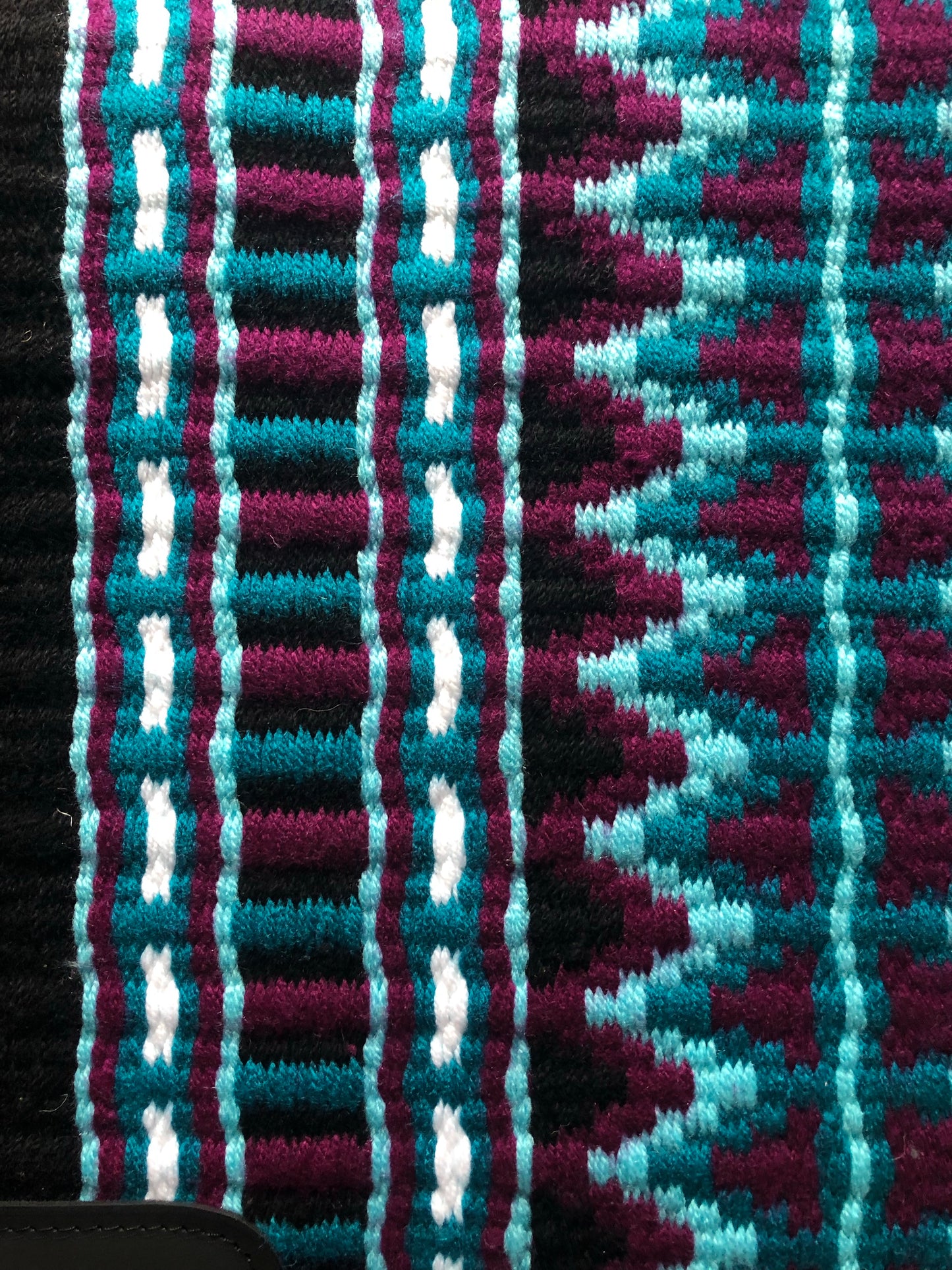 Show Pad 1996 - Black base with Turquoise, Aqua, Burgundy and White - Sparkling Cowgirl