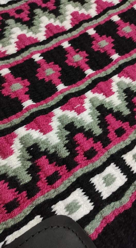 Show Pad 2020 - Burgundy base with black, grey, and white - Sparkling Cowgirl