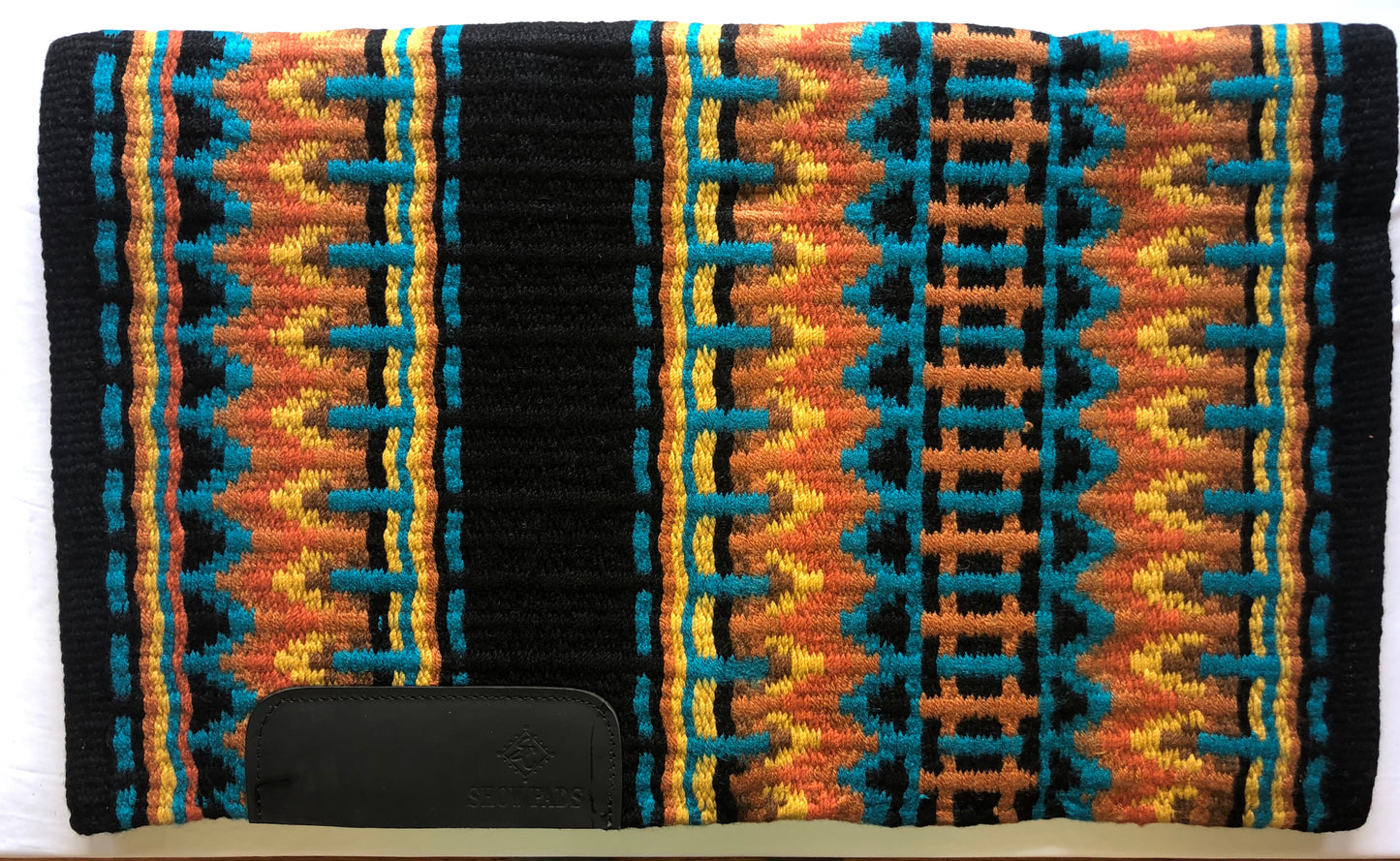 Show Pad 2000 - Black base with Copper, Gold, Caramel, Chocolate and Turquoise - Sparkling Cowgirl