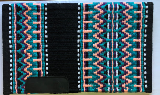 Show Pad 1991 - Black base with Peach, Purple, Turquoise, Aqua and White