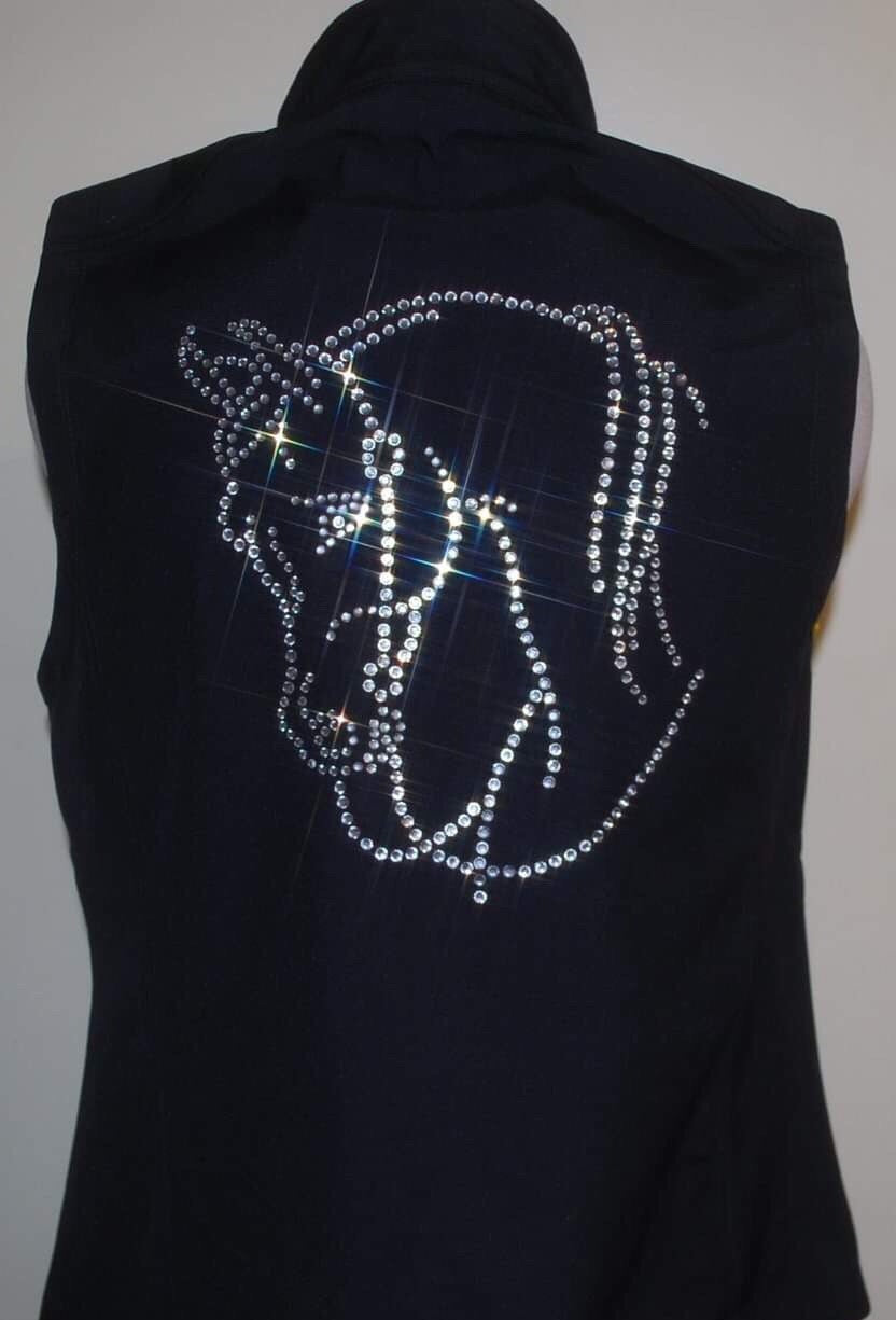 Western Arabian Horse Rhinestone Vest - Sparkling Cowgirl