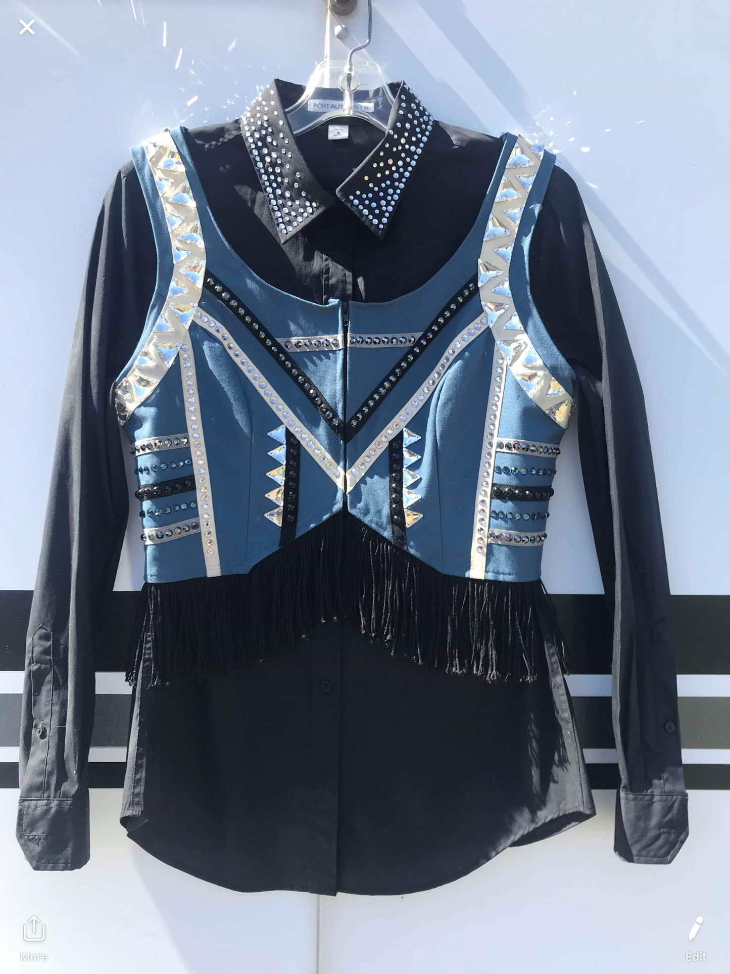 Slate blue Bolero - Sparkling Cowgirl