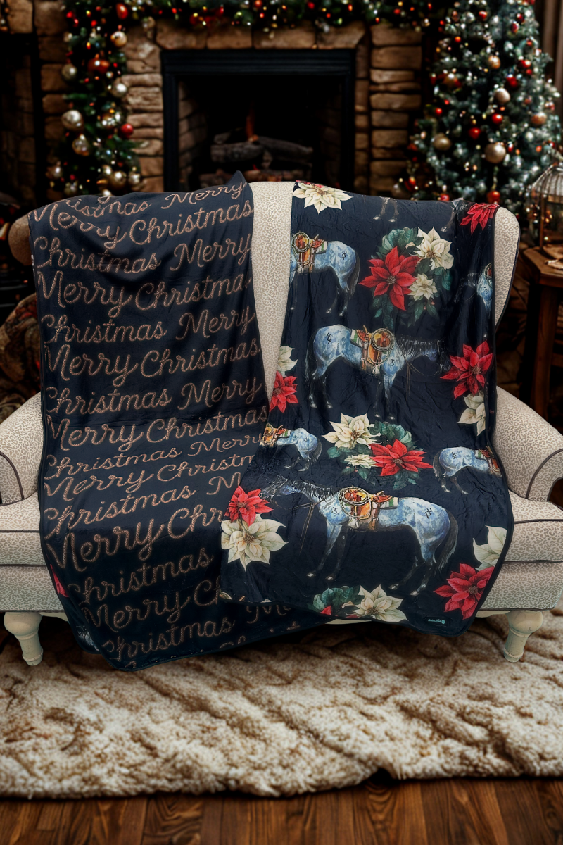 Sterling Kreek - Branded Blu Christmas Blanket