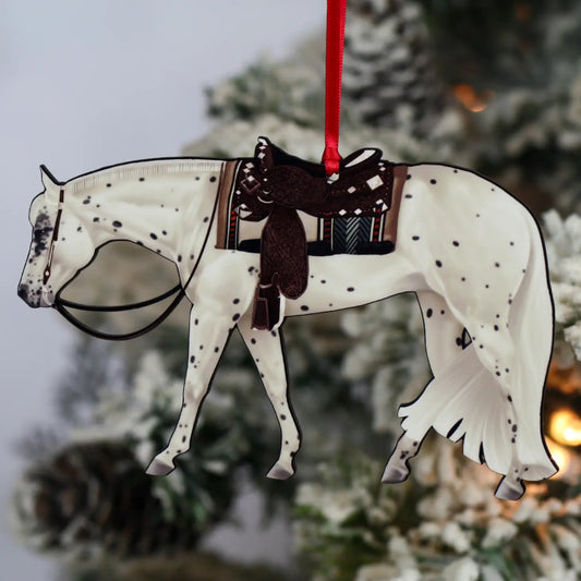 Leopard Appaloosa Western Pleasure Horse Christmas Tree Ornament