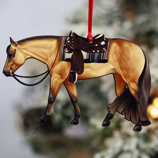Buckskin Western Pleasure Christmas Tree Ornament