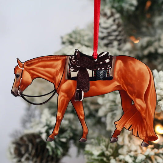 Chestnut Western Pleasure Christmas Tree Ornament