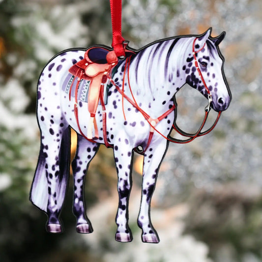 Leonard Appaloosa Ranch Horse Christmas Tree Ornament