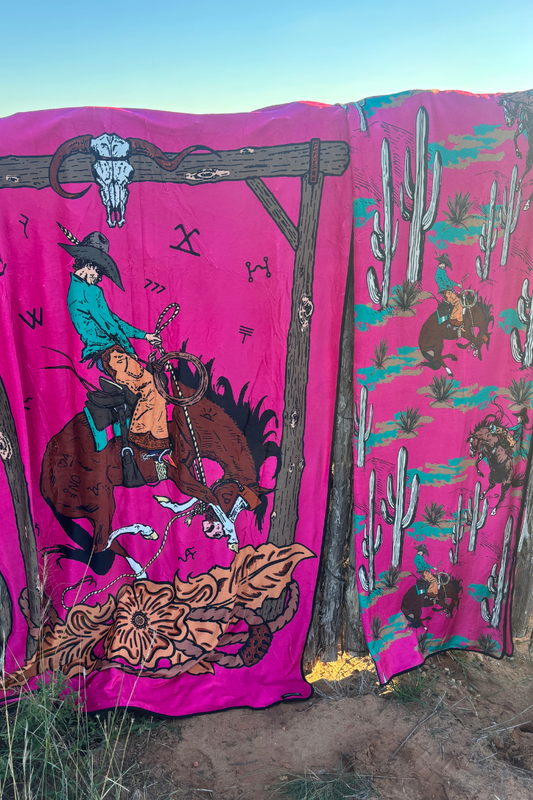 Rosette Rodeo Blanket - Sparkling Cowgirl