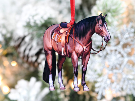 Bay Ranch Horse Christmas Tree Ornament