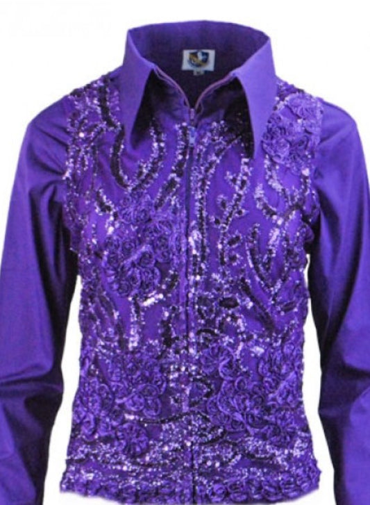 Molly Show Vest - Purple - Sparkling Cowgirl