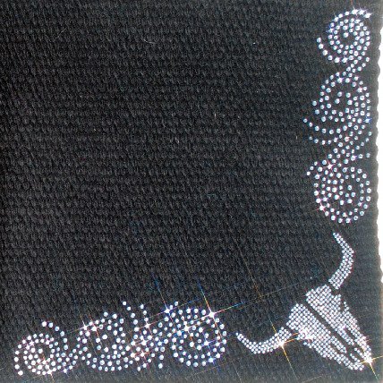 Steerhead Rhinestone Blanket - Sparkling Cowgirl