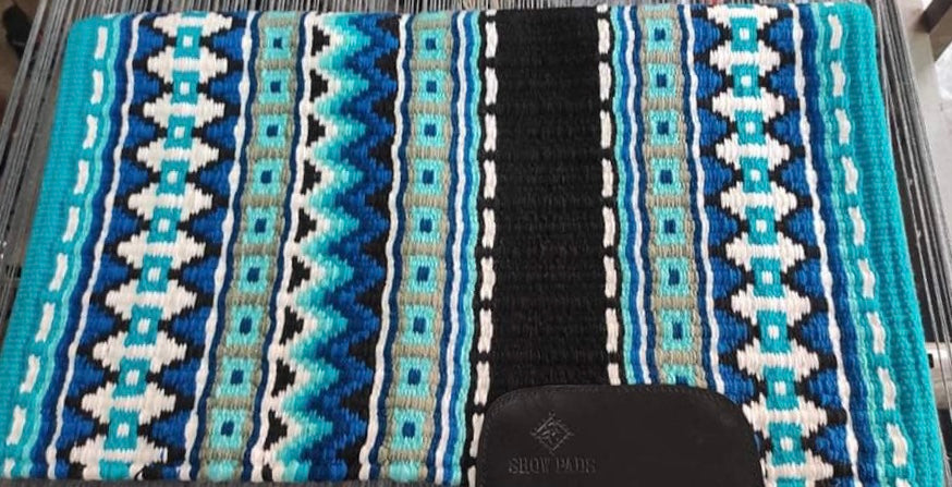 Elite Show Pad 2027 - Turquoise base with Navy, Royal, Black, Grey and White