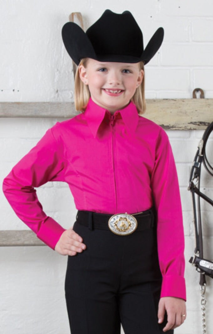 Girls Zip Up Top - Sparkling Cowgirl